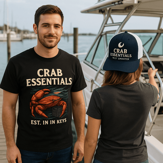 crab essentials shirt hat combo lifestyle picture