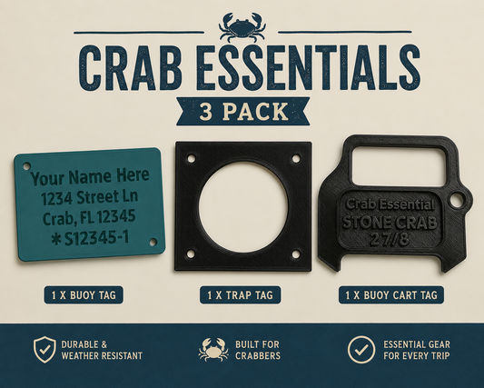 Stone Crab Compliance Kit – Escape Rings, Claw Gauge & ID Tags