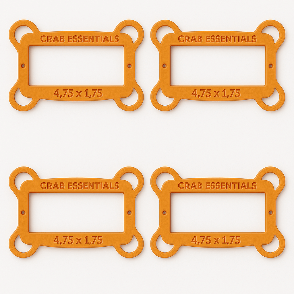 Four-pack of Terrapin Excluder Devices (TED) designed for crab traps to exclude non-target species and comply with legal crabbing standards