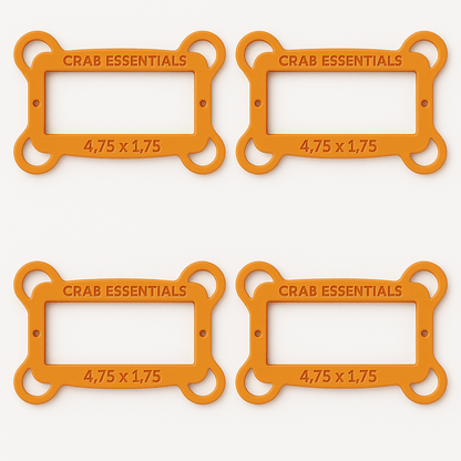 Four-pack of Terrapin Excluder Devices (TED) designed for crab traps to exclude non-target species and comply with legal crabbing standards